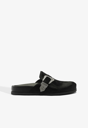 Grace Calf Hair Clog Elegant Walk