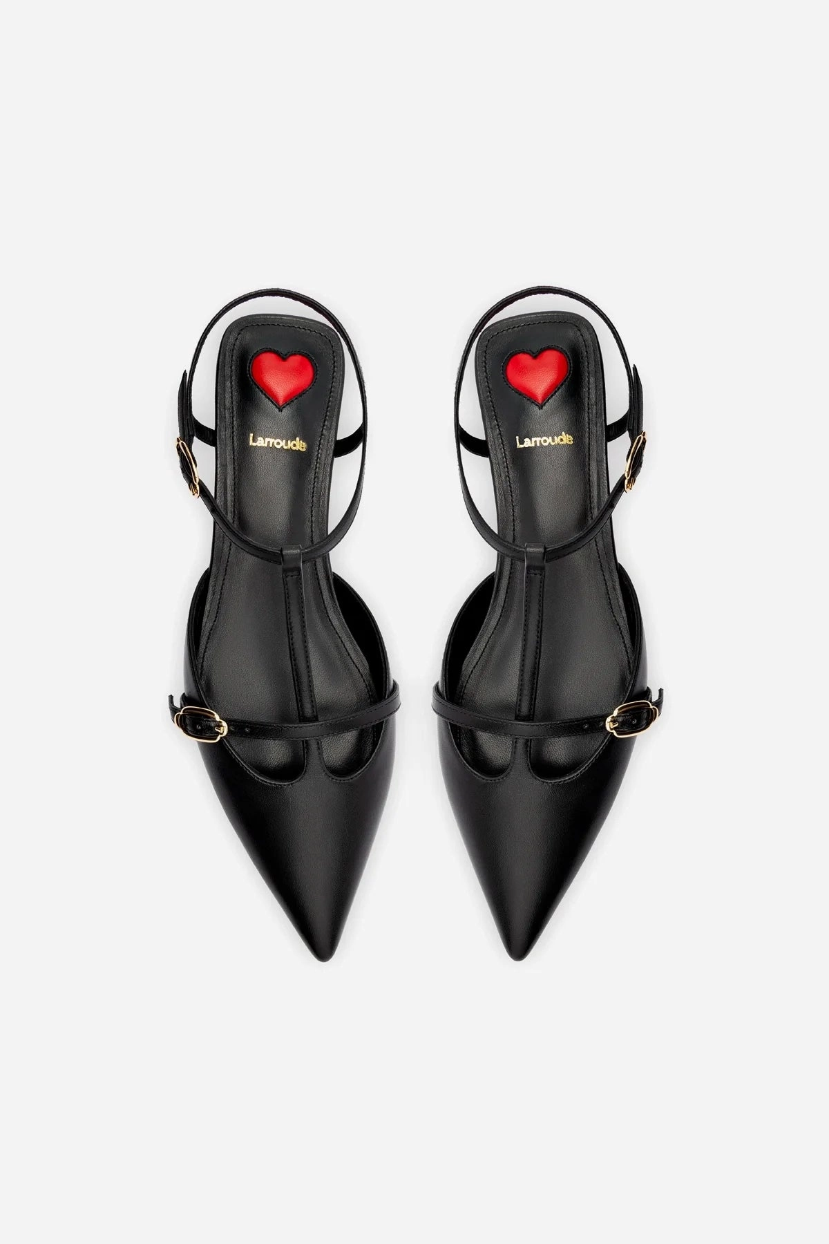 Grace Flat In Black Leather Trendy Casual