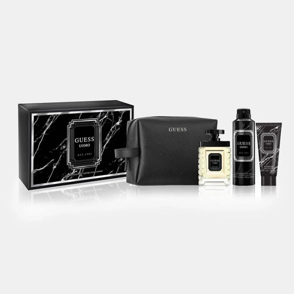 Guess Uomo Homme for Men Eau de Toilette  Set 4 PSC