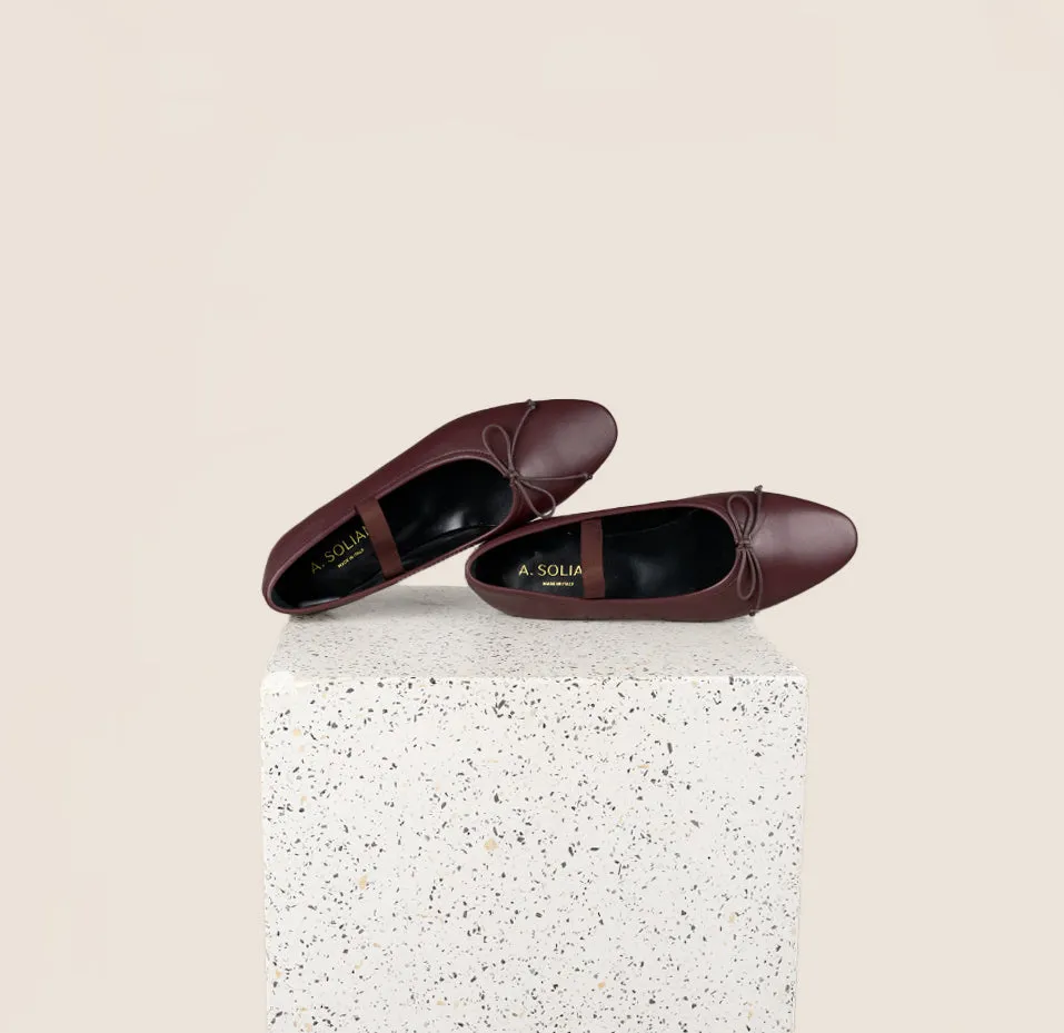 Como Strap - Wine Leather Non-Slip Soles Comfort Technology Shoes