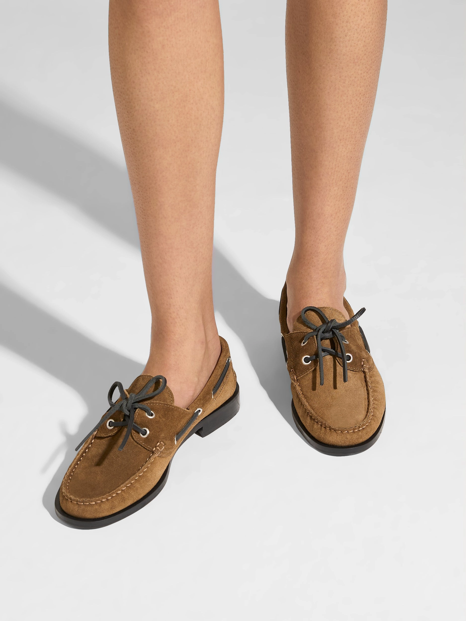 Harris Suede Mocassin Flats Light support