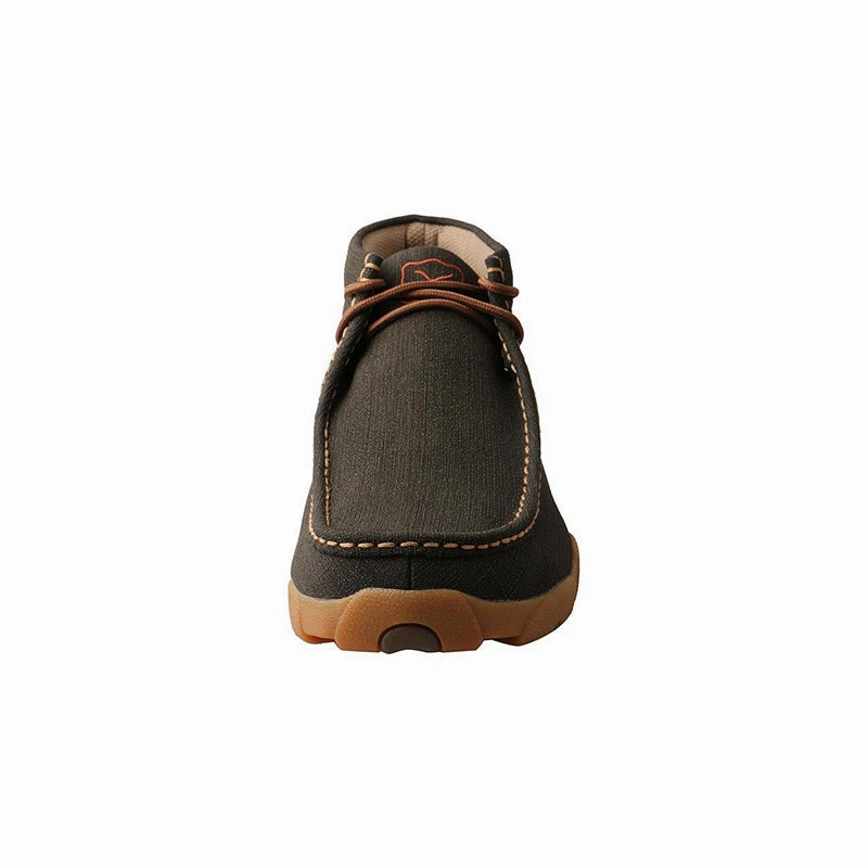 High Traction Men's Chukka Driving Moc Charcoal