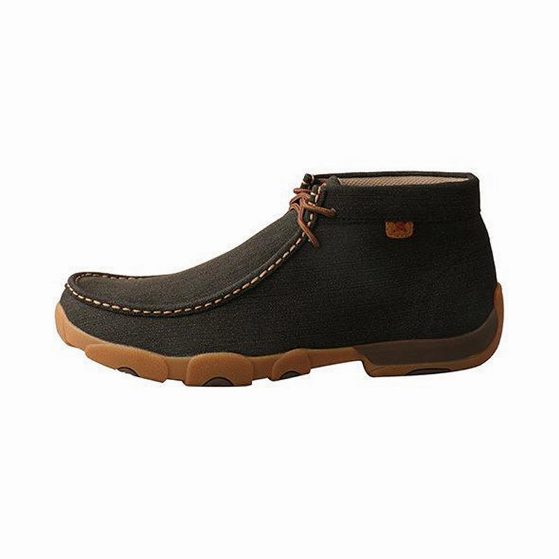 High Traction Men's Chukka Driving Moc Charcoal