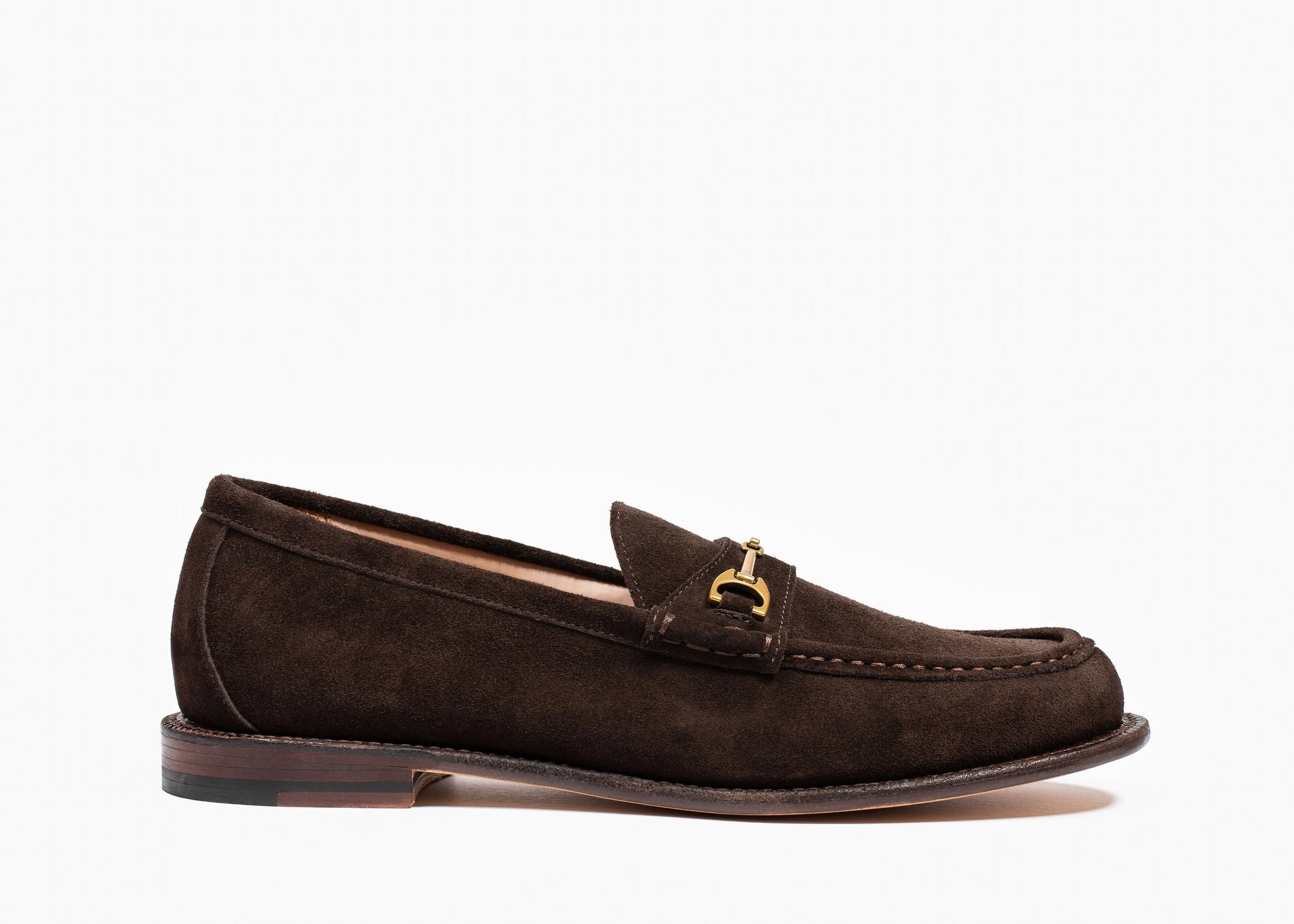 Platform Style Horsebit Loafer Espresso Suede