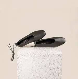 All-Purpose Shoes Vegan Leather Shoes Imola - Olive leather (Removable Ties)