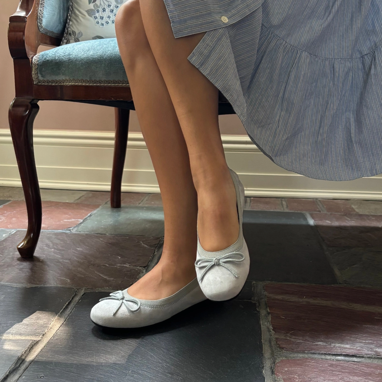 Jamie Suede Ballerina Flat Walk Ready