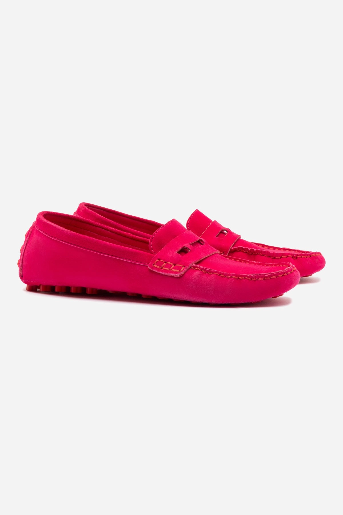 Joy Mocassin In Pink Suede Classic Fit