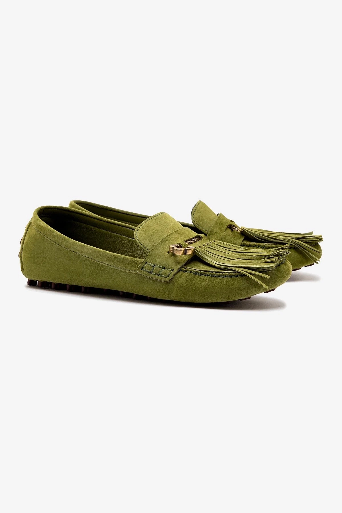 Joy Mocassin In Seaweed Suede Style Ready