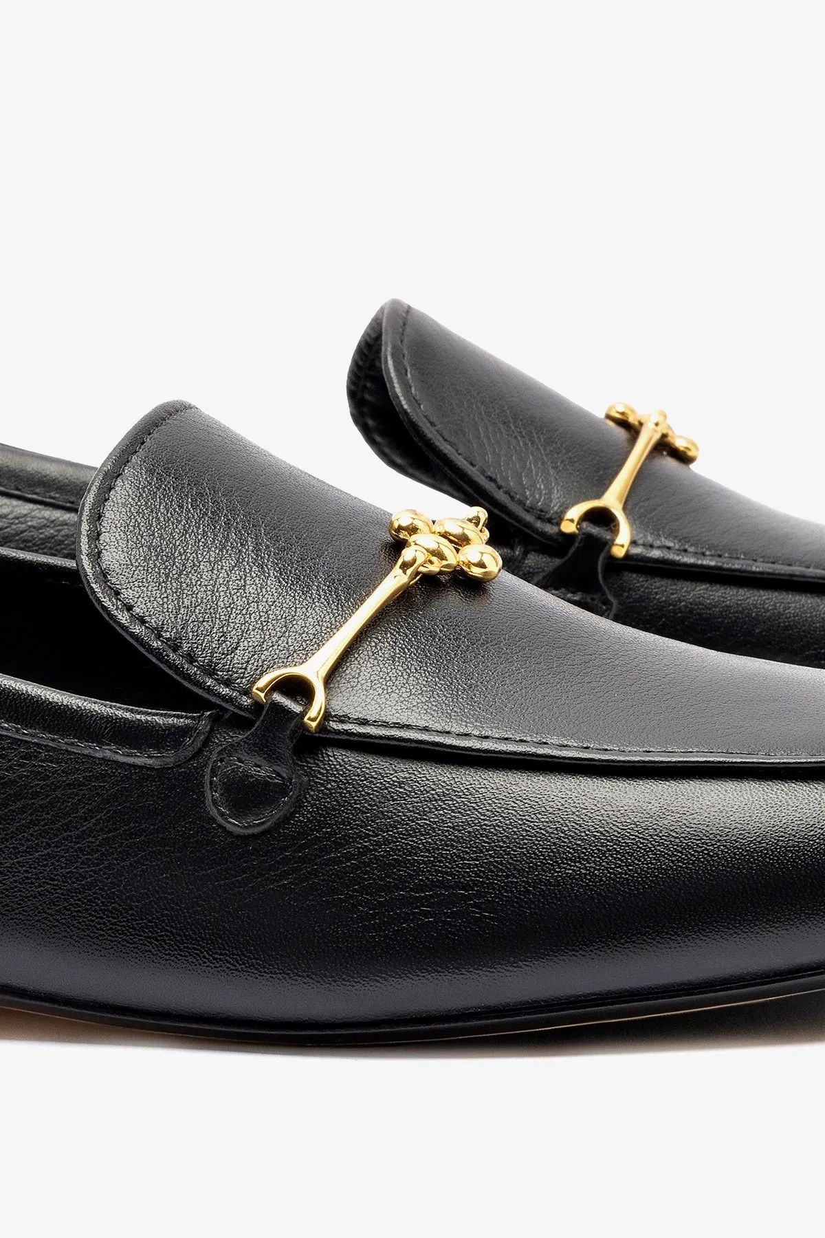 Katherine Loafer In Black Leather Comfortable Cushion