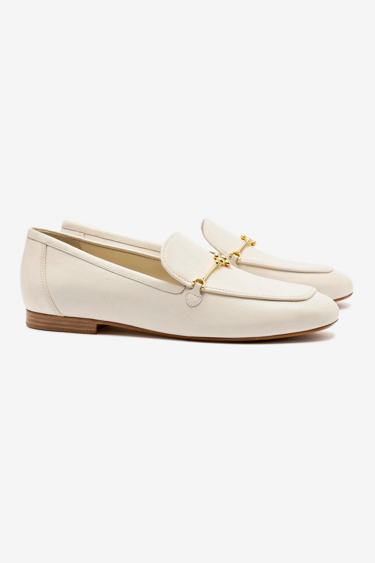Katherine Loafer In Ivory Leather Classic Fit