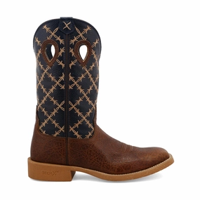 Men's 12" Tech X Boot Rustic Brown/Navy Transitional Style Winter Ready