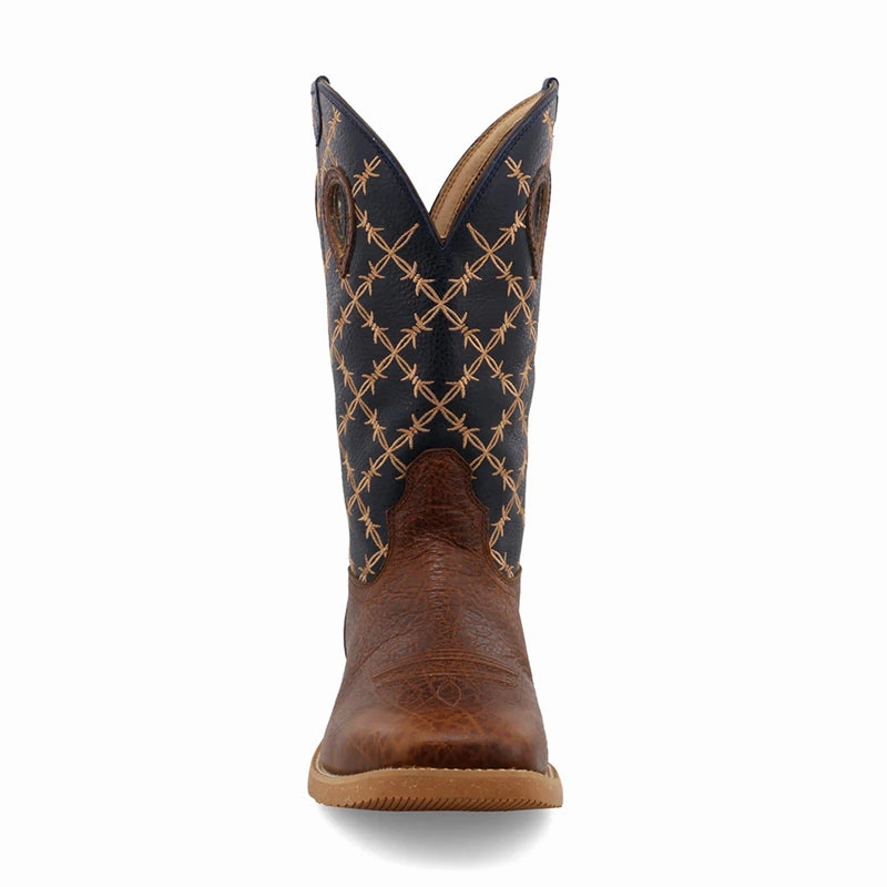 Lace-Up Ready Men's 12" Tech X Boot Rustic Brown/Navy