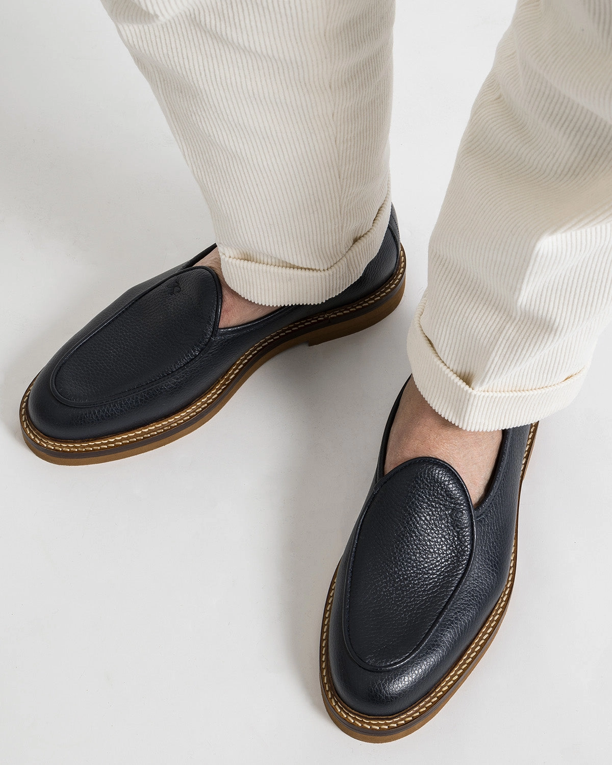 LEX GRAINED NAVY Trendy Style