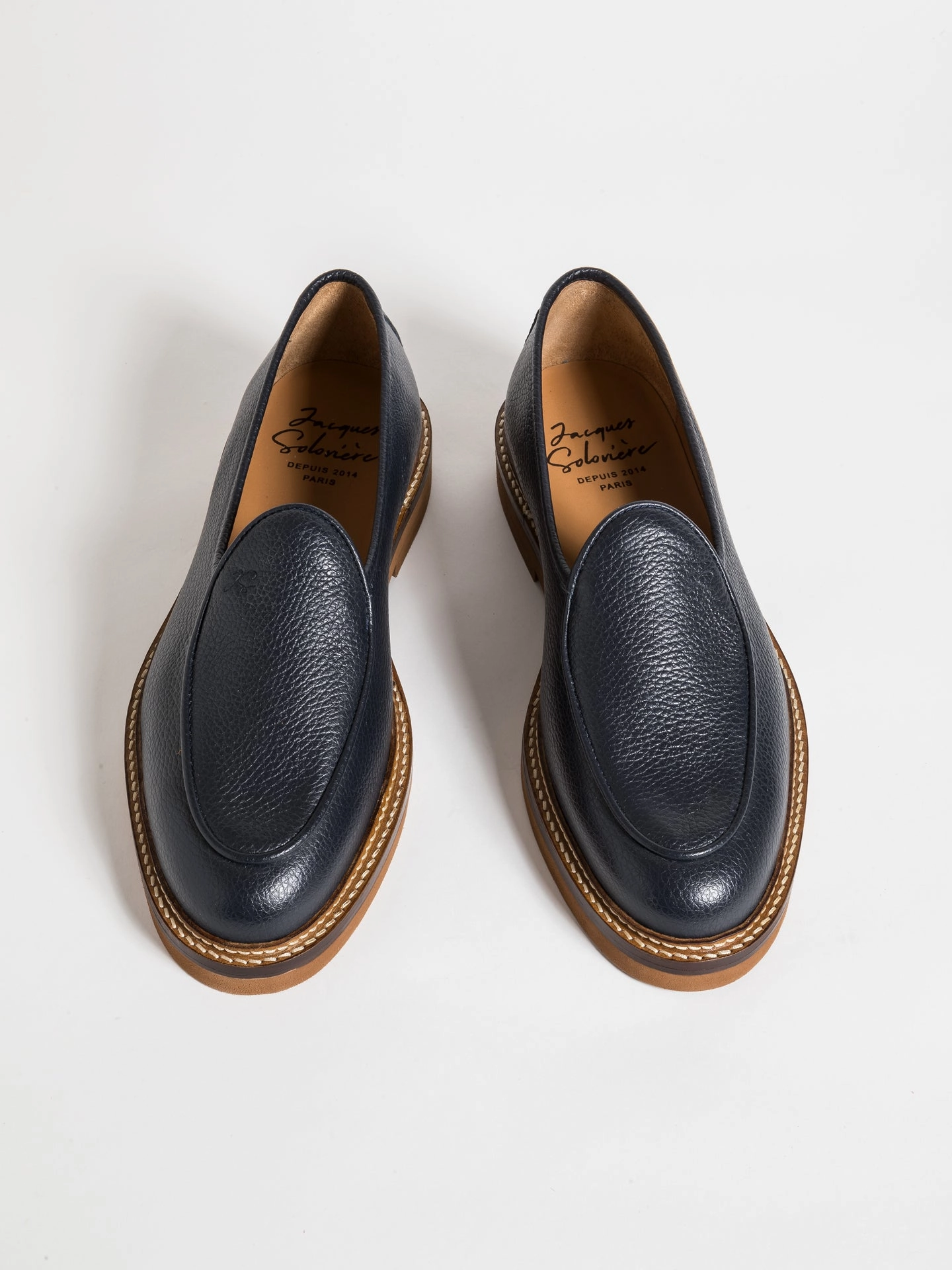 LEX GRAINED NAVY Trendy Style