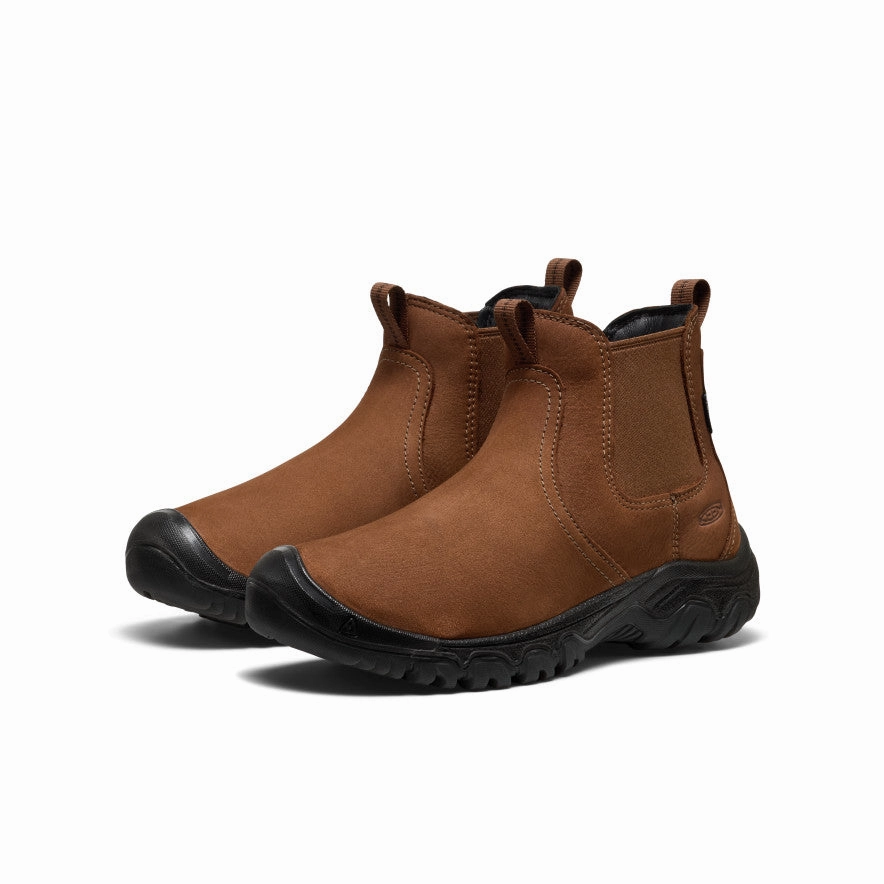 Light Grip Women's Greta II Waterproof Chelsea  |  Bison/Black