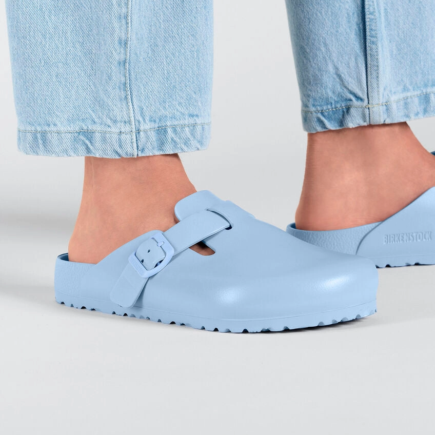 Light Step-On Glide Comfort Layer Women's Boston EVA Dusty Blue