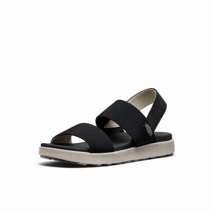 Light Walk Women's Elle Backstrap Sandal Wide  |  Black