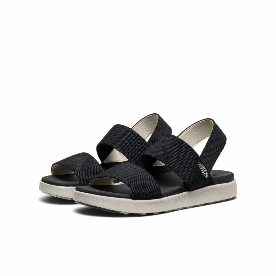 Light Walk Women's Elle Backstrap Sandal Wide  |  Black