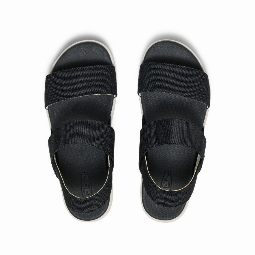 Light Walk Women's Elle Backstrap Sandal Wide  |  Black