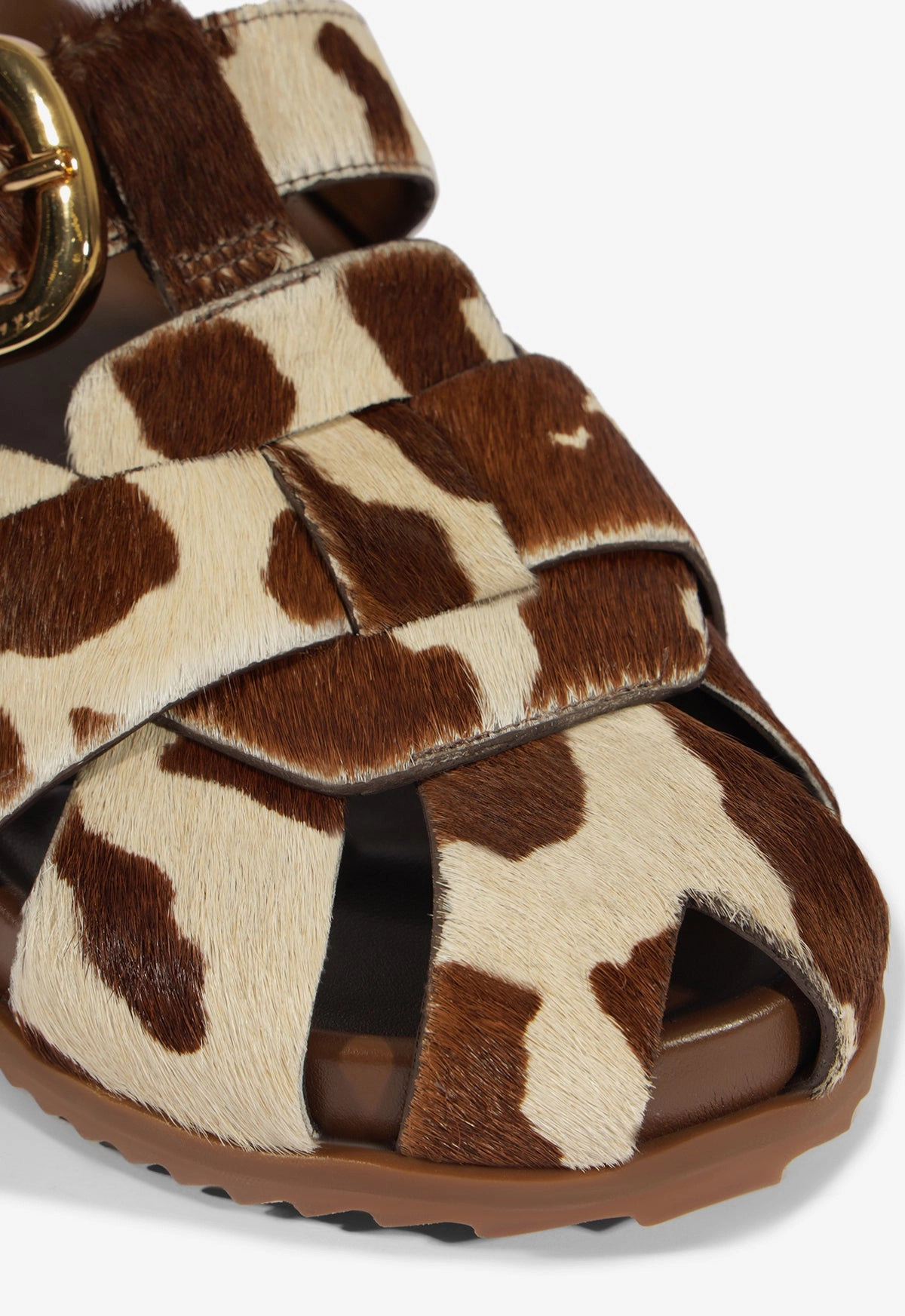 Lightweight Construction Sydney Calf Hair Clog