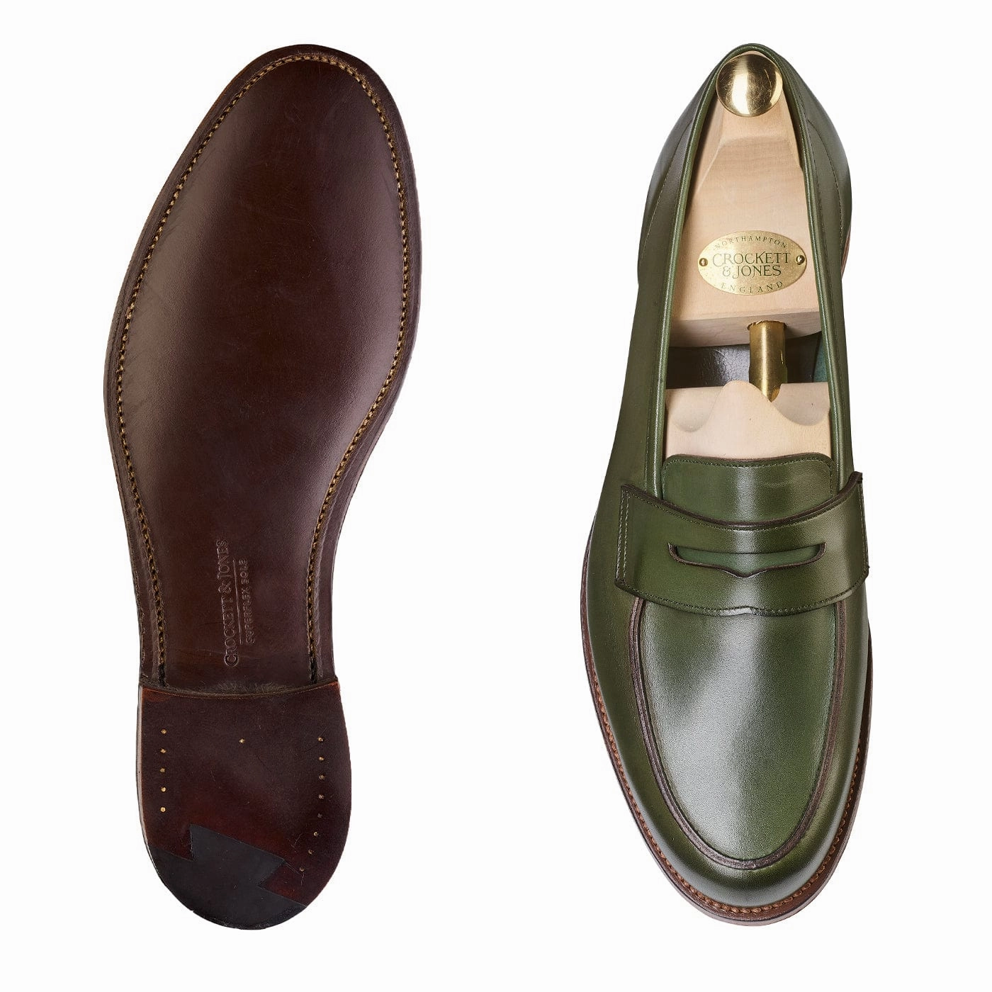 Lilou Green Calf Workday Warrior