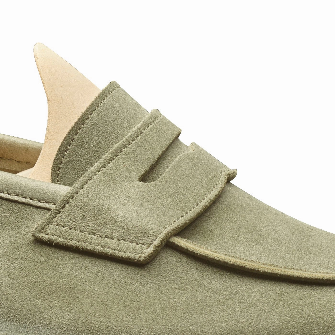 Lilou Pistachio Calf Suede Luxury Touch