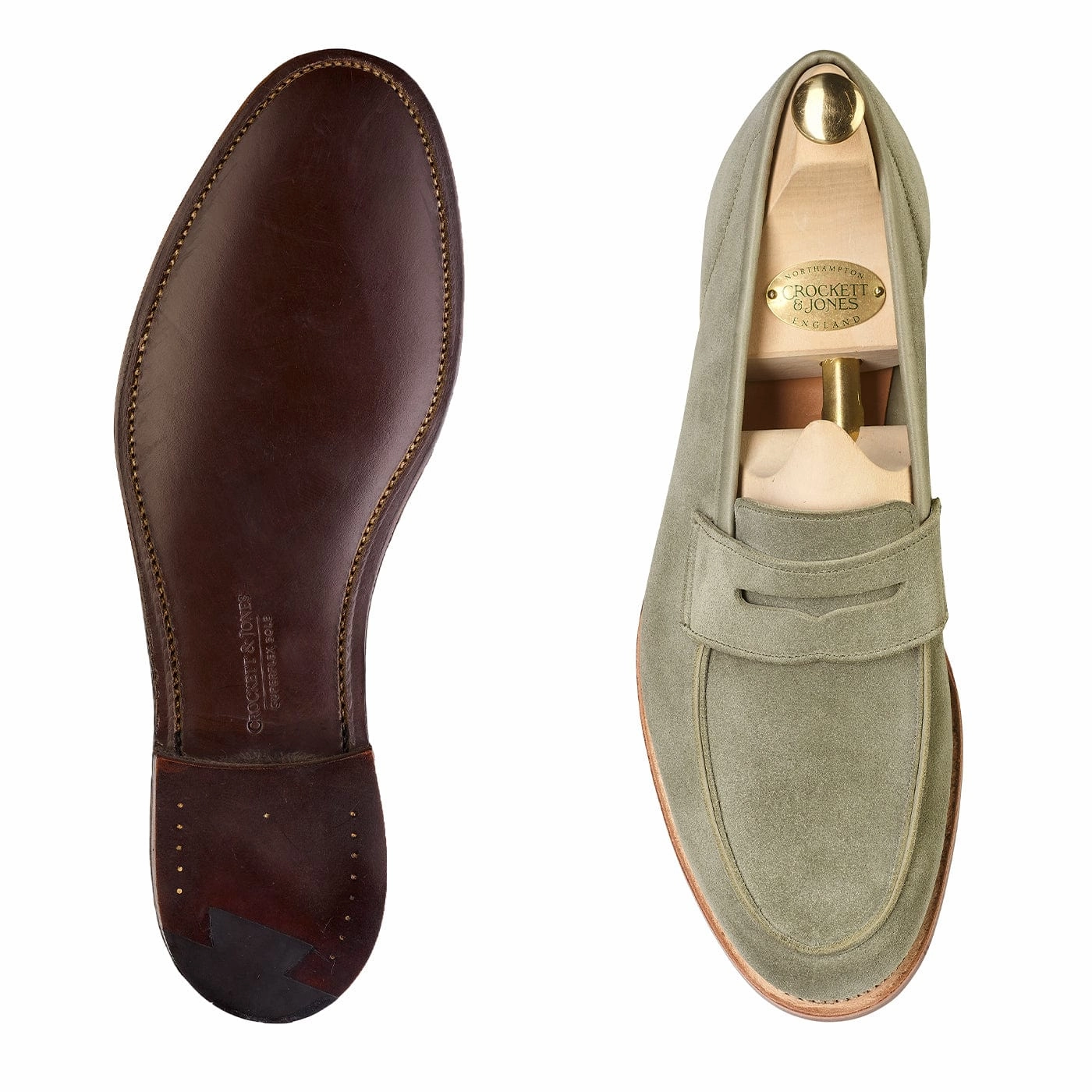 Lilou Pistachio Calf Suede Luxury Touch