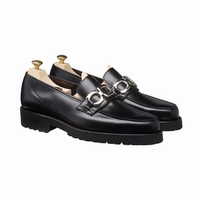 Lily Black Calf Banker Shoes Stylish Walk