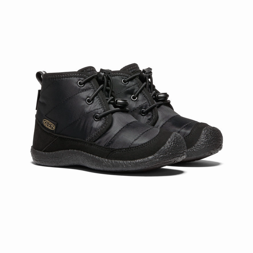 Little Kids' Howser II Waterproof Chukka  |  Black/Black Fast Walk