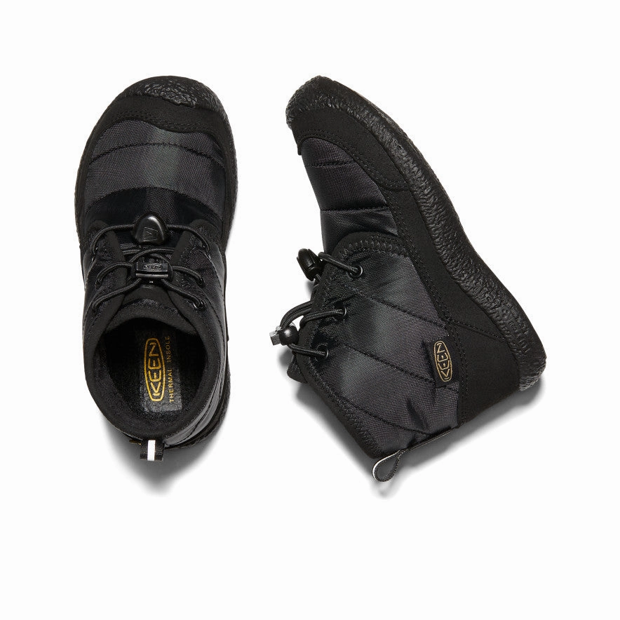 Little Kids' Howser II Waterproof Chukka  |  Black/Black Fast Walk