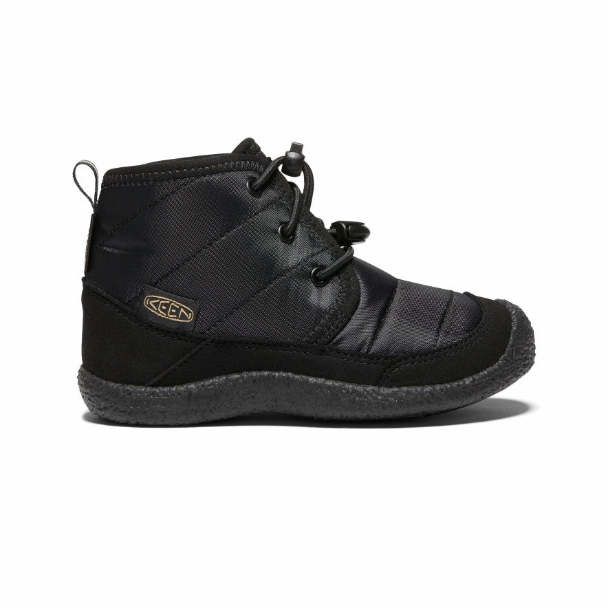 Little Kids' Howser II Waterproof Chukka  |  Black/Black Slip Resistant
