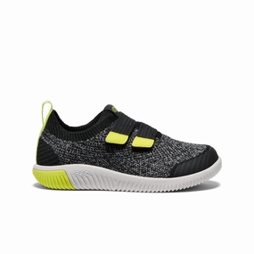 Machine washable Versatile Footwear Little Kids' KNX Knit Double Strap  |  Black/Evening Primrose