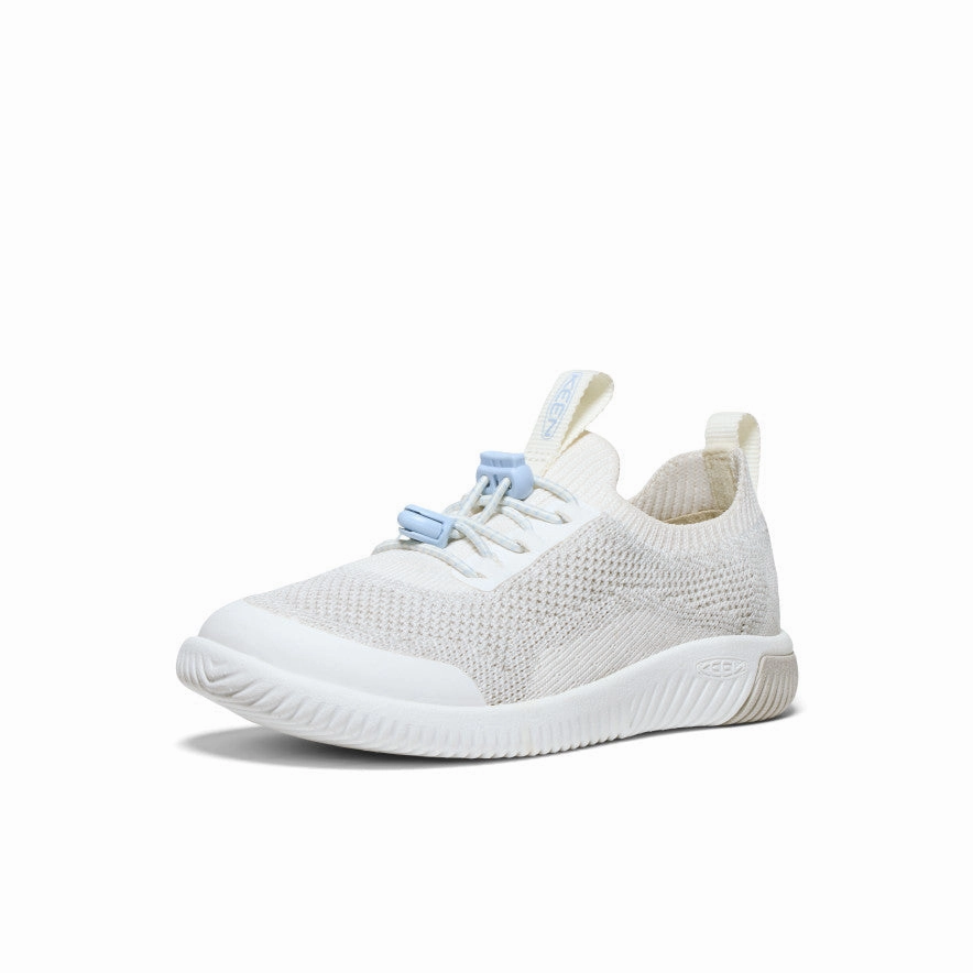 Little Kids' KNX Knit Sneaker  |  Star White/Skyway Cool Path