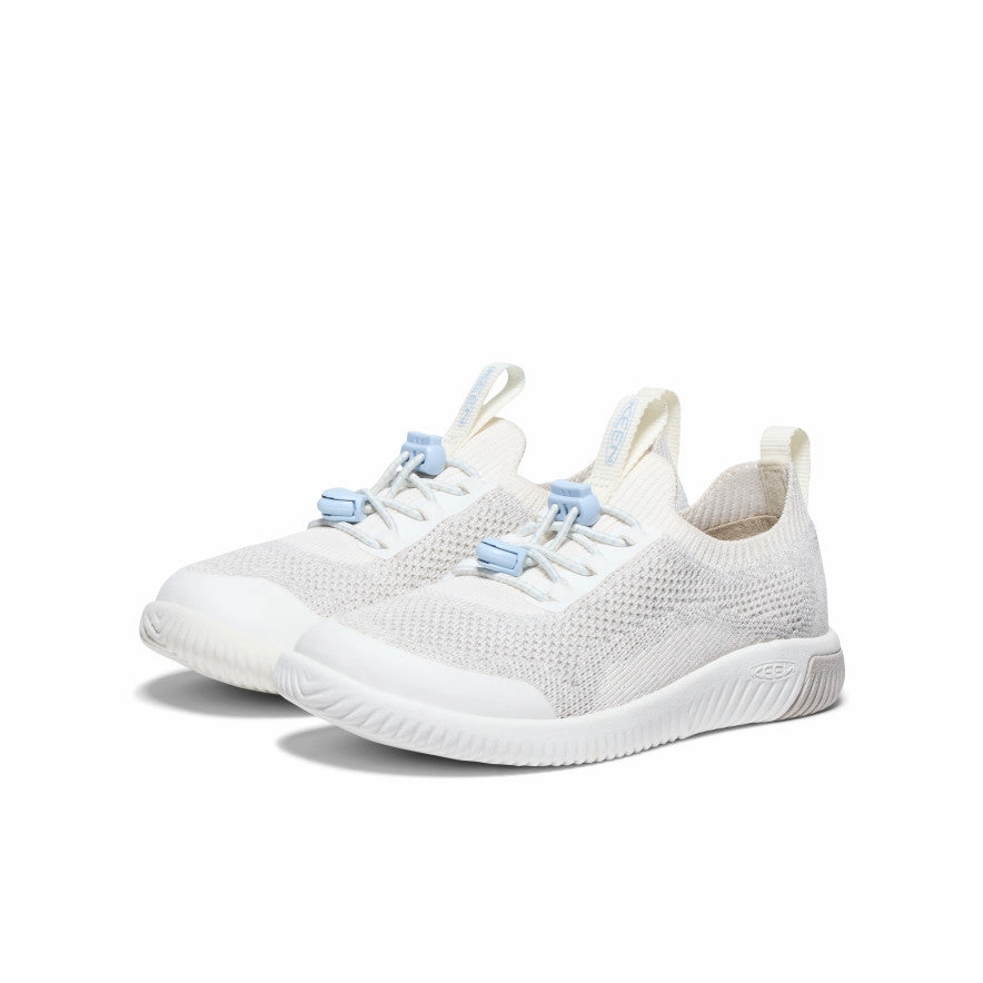 Little Kids' KNX Knit Sneaker  |  Star White/Skyway Cool Path