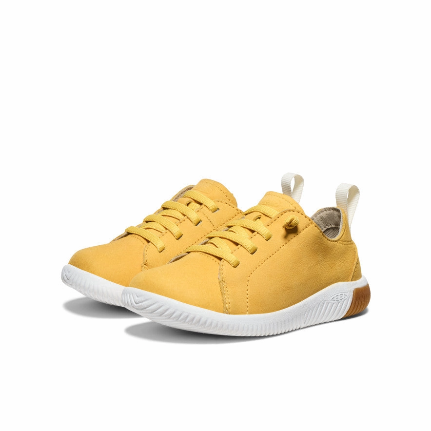Little Kids' KNX Leather Sneaker  |  Daffodil/Star White Stylish Walk