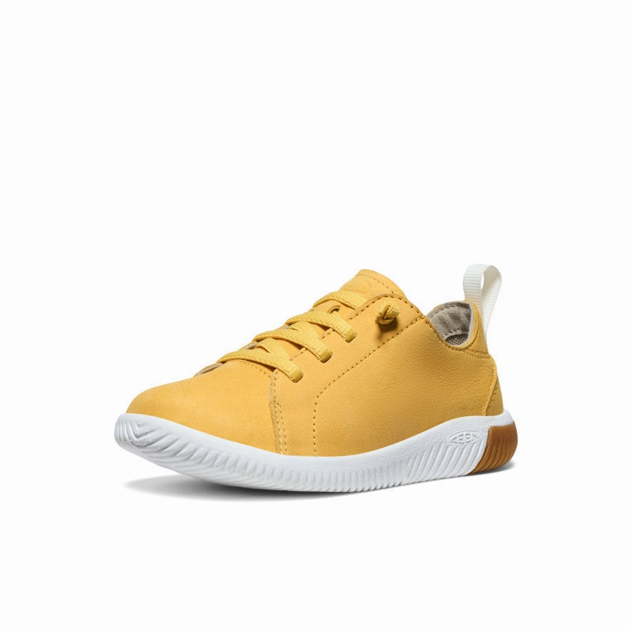 Little Kids' KNX Leather Sneaker  |  Daffodil/Star White Stylish Walk