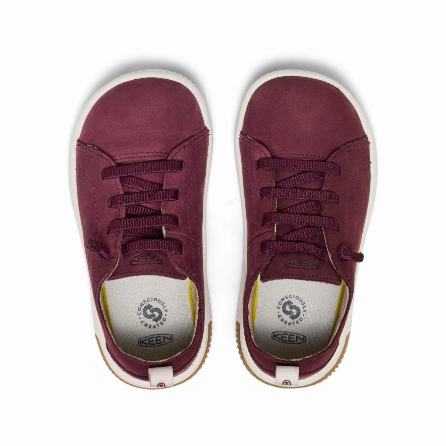 Little Kids' KNX Leather Sneaker  |  Fig/Star White Cloud Glide