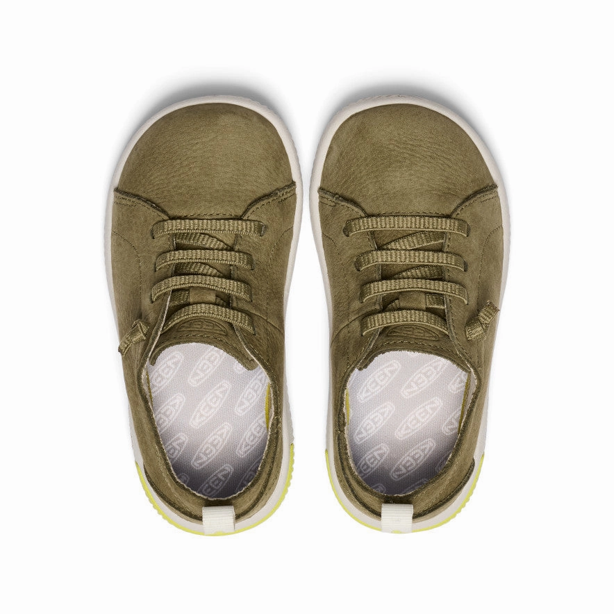 Little Kids' KNX Leather Sneaker  |  Martini Olive/Evening Primrose Urban Dash