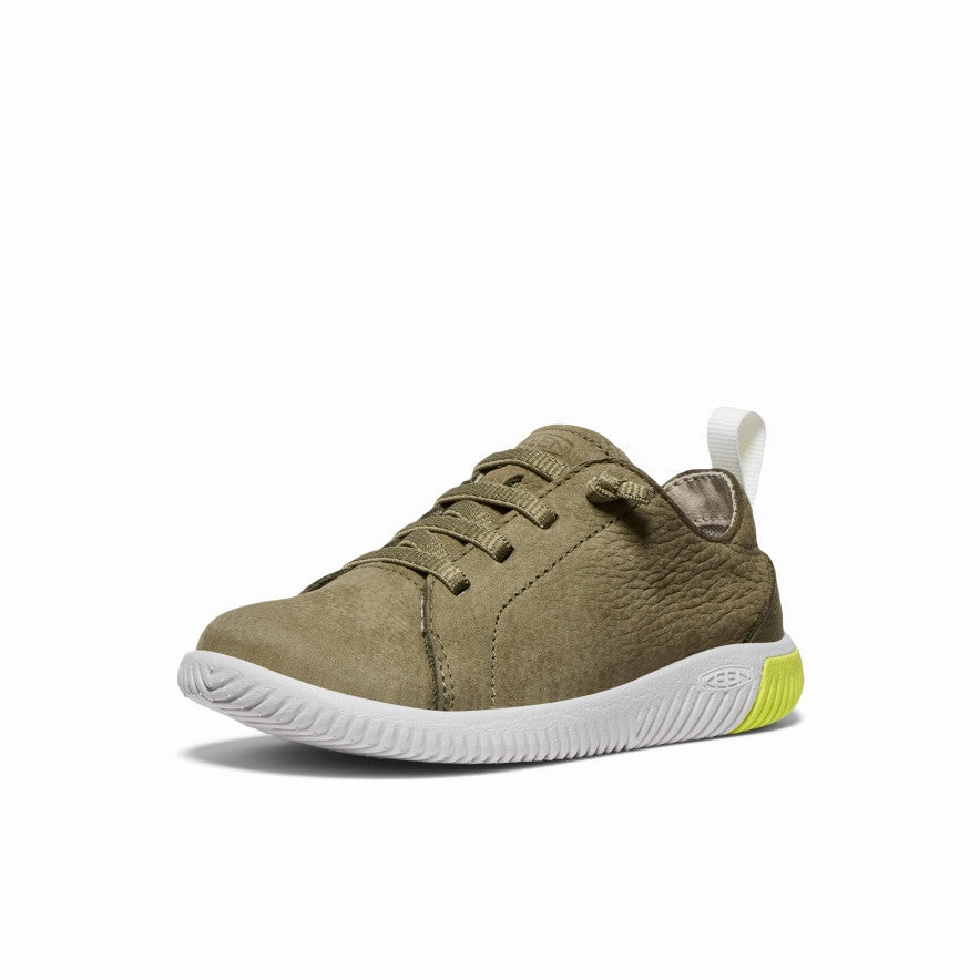 Little Kids' KNX Leather Sneaker  |  Martini Olive/Evening Primrose Urban Dash