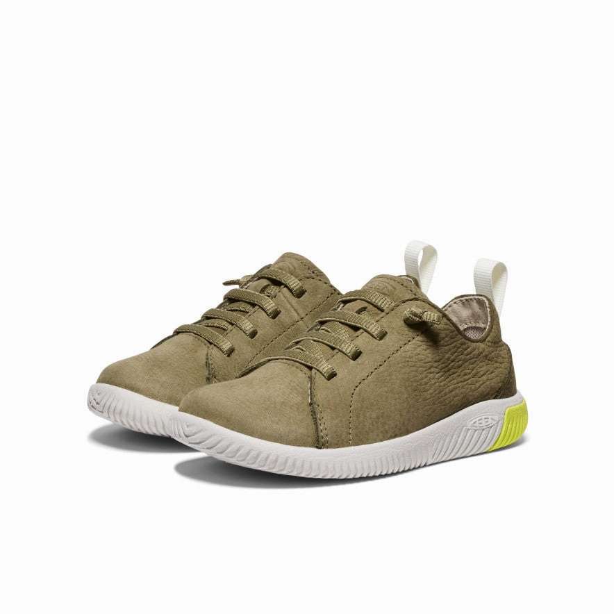 Little Kids' KNX Leather Sneaker  |  Martini Olive/Evening Primrose Urban Dash