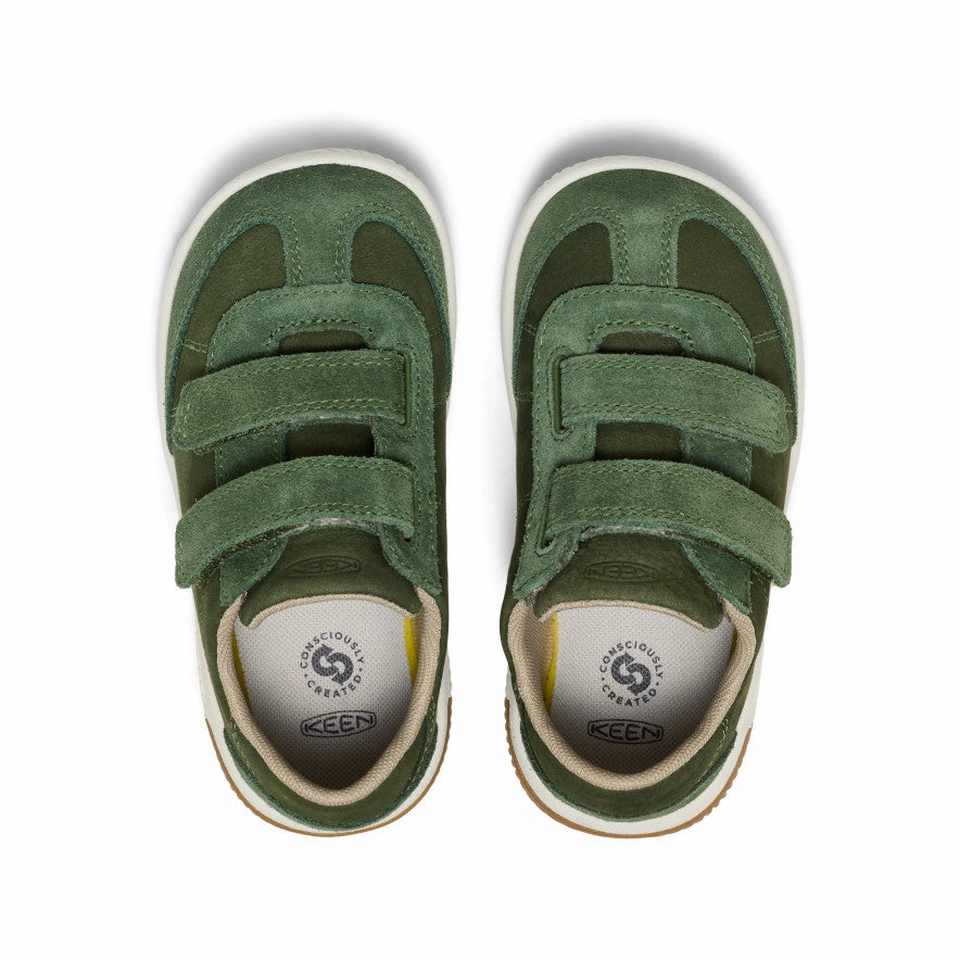 Little Kids' KNX T-Toe Sneaker  |  Bronze Green/Star White Non-Slip Shoes