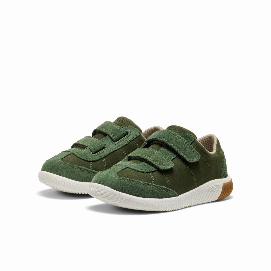 Little Kids' KNX T-Toe Sneaker  |  Bronze Green/Star White Non-Slip Shoes