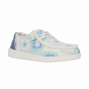 Waterproof Option Women's Wendy Cottage Crochet Bay Blue/Multi
