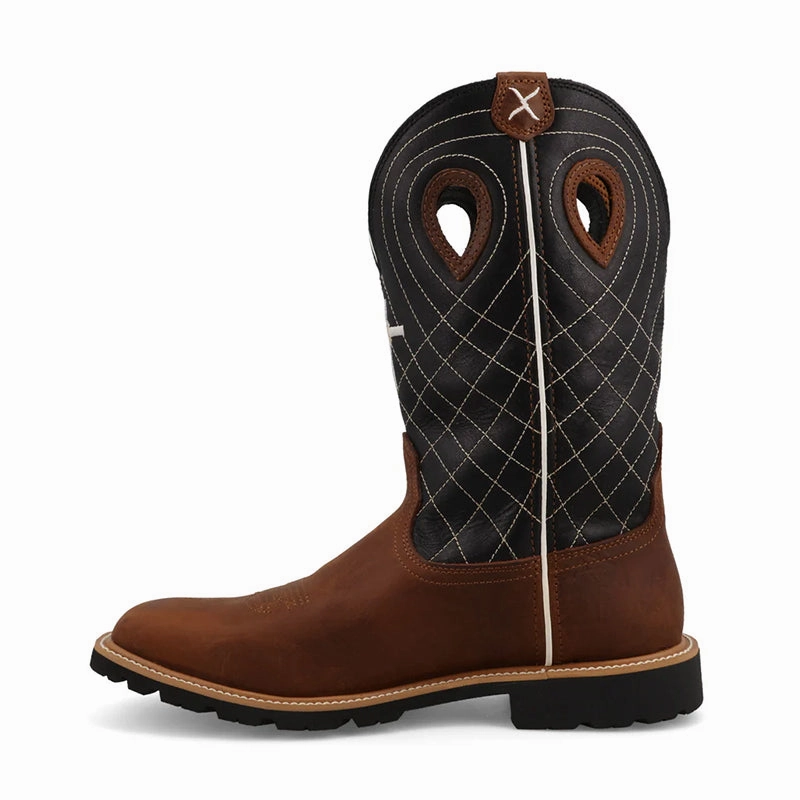 Men's 12" Tech X Boot Rustic Clay/Black Round Toe