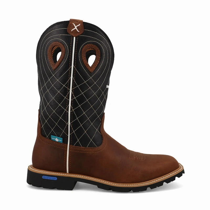 Men's 12" Tech X Boot Rustic Clay/Black Round Toe