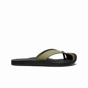 Monochrome Style Men's Barbados Flip-Flop  |  Martini Olive/Black
