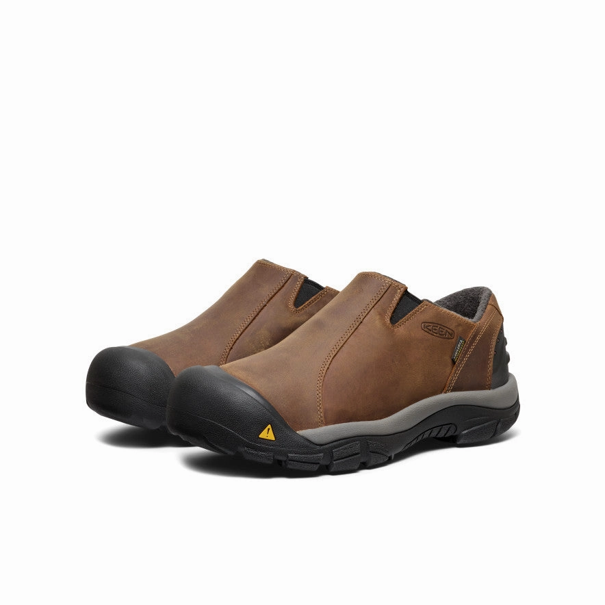 Men's Brixen Waterproof Shoe Wide  |  Slate Black/Madder Brown Sleek Appearance