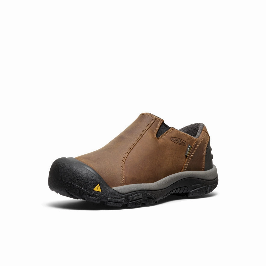Men's Brixen Waterproof Shoe Wide  |  Slate Black/Madder Brown Sleek Appearance