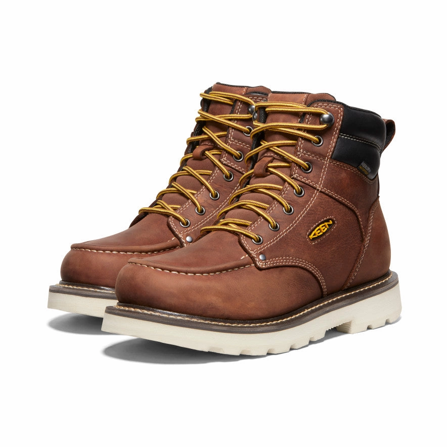 Men's Cincinnati 6" Waterproof 90?? Heel Boot (Soft Toe)  |  Tuscan Red/Sandshell Easy Maintenance