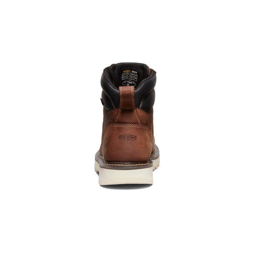 Men's Cincinnati 6" Waterproof 90?? Heel Boot (Soft Toe)  |  Tuscan Red/Sandshell Easy Maintenance